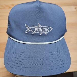 Poncho Outdoors Hat Cap Snap Back Adjustable Baseball Tarpon Rope Mens